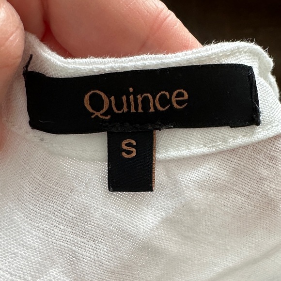 Quince Classic White Linen Top - Picture 5 of 6